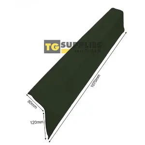 Green Universal CorruGuard Roofing Verge - Corrugated Roofing Side Flashing - Verge Cap For Corrugated Bitumen Roofing Sheets