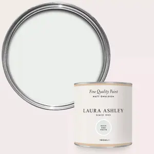 Laura Ashley Duck Egg White Matt Emulsion Paint Sample