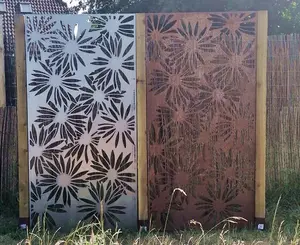 Daisies Decorative Screen Wall Art  1.8m Tall