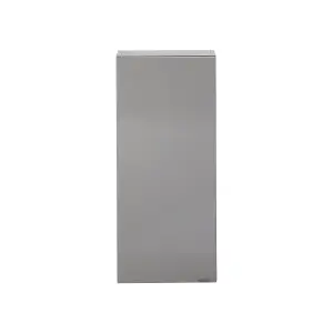 GoodHome Imandra Gloss Anthracite Single Bathroom Wall cabinet Non-mirrored (H)90cm (W)4cm