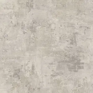 Plaster Texture Grey Cream & Metallic Copper Wallpaper 2315