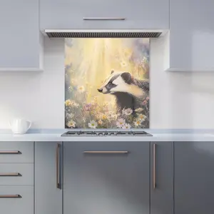 Ava Sterling: 00001 Premium Glass Kitchen Splashback W700mm x H650mm