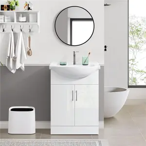 56.5mm Single Bathroom Vanity with Euro Ceramic Basin