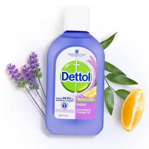 Dettol Disinfectant Liquid Lavender & Orange 500ML Pack of 12