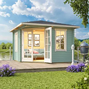 Lasita Anderby 1 Corner Summer House - 3m x 3m - Log Cabin Compact Cabin