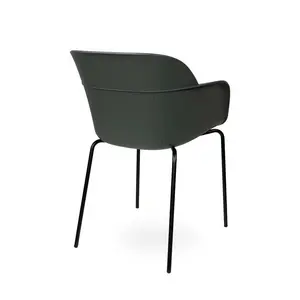 Liara Dining Chair Charcoal / Black