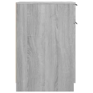 Berkfield Desk Cabinet Grey Sonoma 33.5x50x75 cm Engineered Wood