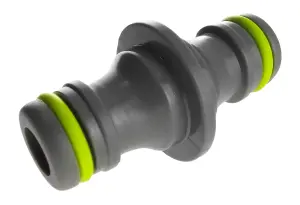 Lime Universal garden hose double male hose connector/joiner/adaptor (connects to all other quality hose fittings)