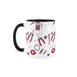 Electrician Mug Fun Trades Gift - White & Black Coffee/Tea Present