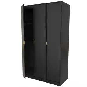 Madrid 3 Door Robe in Black Ash (Ready Assembled)