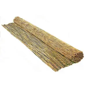 Wadan 1m x 4m Natural Reed Screen - Reed Fence Screening Roll for Garden Privacy