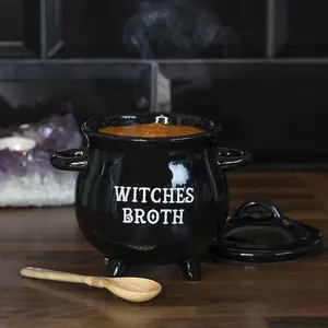 Something Different Witches Broth Cauldron Soup Bowl Black (One Size)