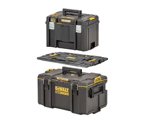 Dewalt Toughsystem 2 Rolling Tool Storage Box Trolley +Tstak Adaptor + Open Tote