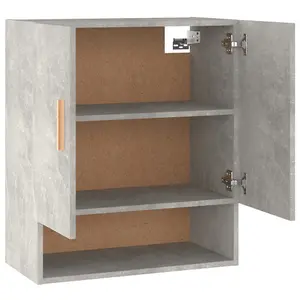 Berkfield Wall Cabinet Concrete Grey 60x31x70 cm Engineered Wood