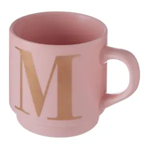 Maison by Premier Signet Pink M Letter Mug