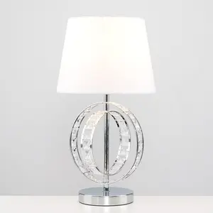 Babb Metal Table Lamp White / Yes