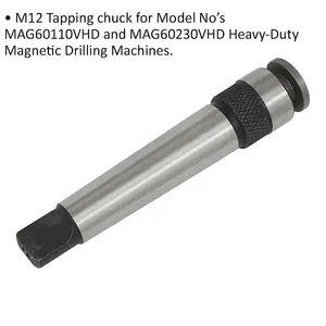 M12 Magnetic Drill Tapping Chuck for HD Models - Compatible with ys05392 and ys05394