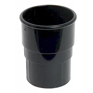 Aquaflow Black Round Downpipe Joint - PACK OF 5