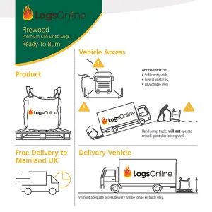 Kiln Dried Birch Hardwood Logs 24 x 20KG Boxes