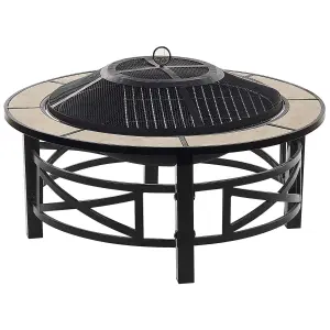 Charcoal Fire Pit Black HIERRO