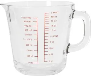 Dunelm Glass Measuring Jug 500Ml, Clear