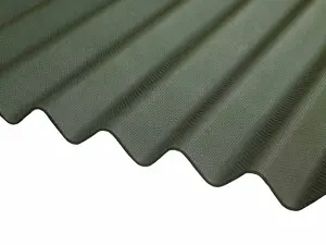 Bitumen Corrugated Sheets Green 1m x 837mm x 2.2mm