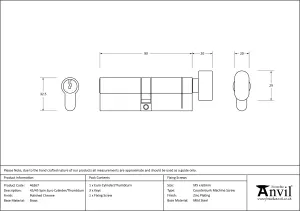 Eurospec Polished Chrome Euro Standard Turn Cylinder 90Mm - Ka (CYB74390PC)