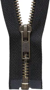 STRONG O/E ZIP 66CM - Strong Metal Tooth Open End Zip: 66cm: Black - YKK