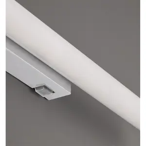 Luminosa Mattimo Modern 60cm Bathroom Wall Lamp Chrome 3000K IP44 - UK Stock