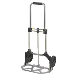 Sealey Sack Truck Folding Aluminium With Solid Rubber Tyres 80kg Capacity ST33