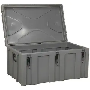 Heavy Duty Waterproof Outdoor Storage Box - 237L Cargo Case for Tools and Equipment