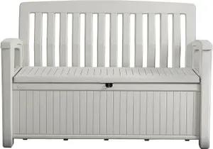 Keter Patio Garden Storage Bench White