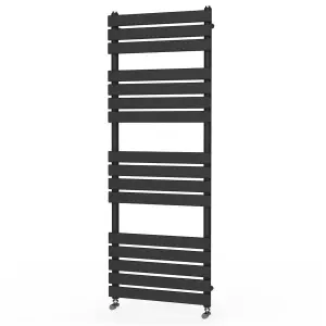 Nes Home 1600 X 600 mm Matte Black Flat Panel Towel Radiator