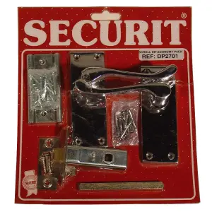 Securit Chrome Scroll Internal Pack Silver (One Size)