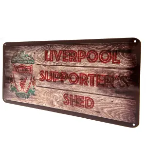 Liverpool FC Supporters Shed Plaque Brown (One Size)