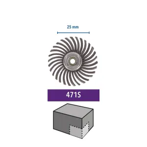 Dremel 36 grit Detail abrasive brush (Dia)25mm