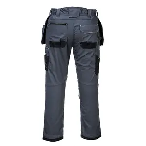 Portwest PW3 Holster Work Trousers Zoom Grey/Black & Knee Pads - 30R