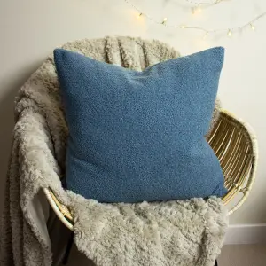 furn. Malham Shearling Fleece Polyester Filled Cushion