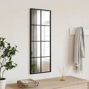 Mikayia Wall Mirror Black 80cm H x 30cm W