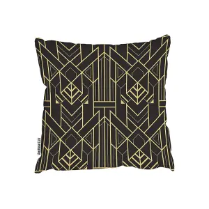 golden lined shape (Cushion) / 60cm x 60cm