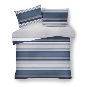 Edelsten Cotton Blend Duvet Cover Set with Pillowcases Blue / Double Duvet Cover + 2 Standard Pillowcase