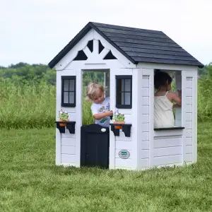 Backyard Discovery Sweetwater Cedar Wooden Playhouse White