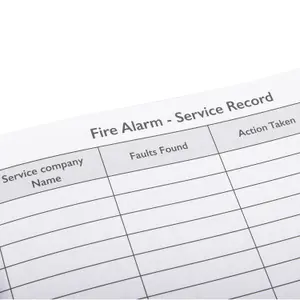 Red Fire Safety Log book - Firechief