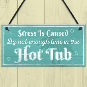 Red Ocean Novelty Hot Tub Welcome Plaque Garden Hanging Chic Sign Shed Jaccuzi Home Decor Door Wall Gift