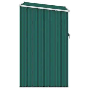 Pearces Garden Shed 87 x 98 x 159 cm Galvanized Steel Green