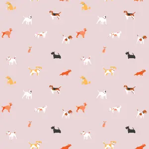 Bobbi Beck eco-friendly pink cute dog wallpaper