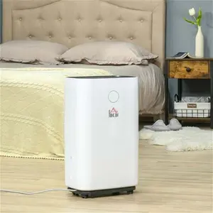 HOMCOM 20L/Day Portable Quiet Dehumidifier | Robert Dyas