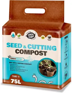 Coco&Coir Grow Plus- 75L/5KG -Peat Free Compost