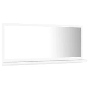 Dorlene Framed Wall Mounted Bathroom Mirror White / 80 cm