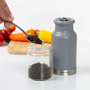 Blackmoor 68039 Grey Coloured Gravity Salt And Pepper Grinder Set